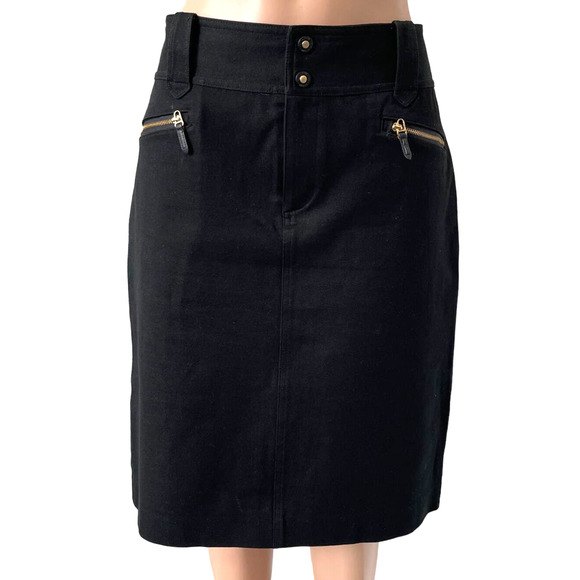 Ralph Lauren Black Midi Skirt Women Sz 10 slightly used - Picture 1 of 9
